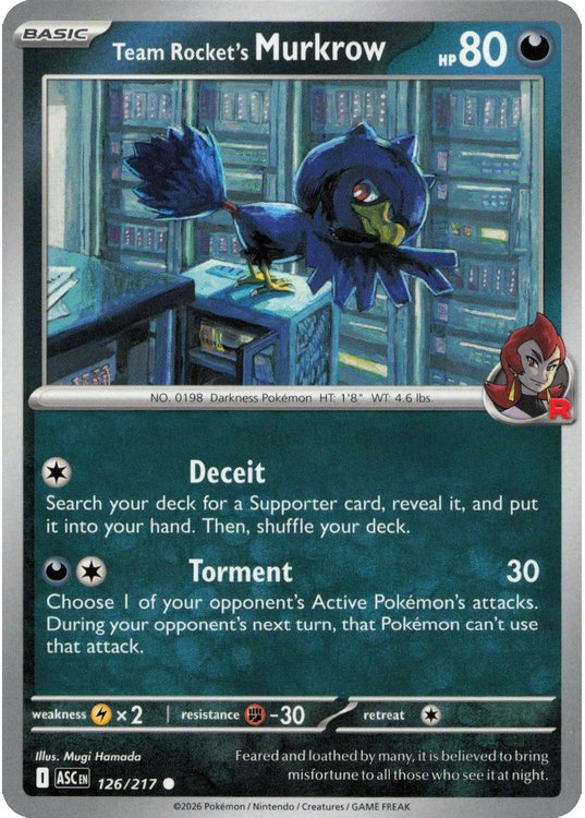 Team Rocket’s Murkrow – 126/217