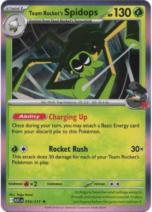 Team Rocket's Spidops - 019/217 (Holo)