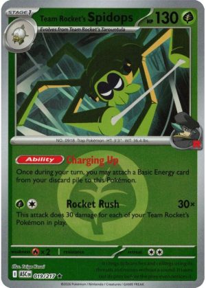 Team Rocket's Spidops - 019/217 - Reverse (Energy Symbol)
