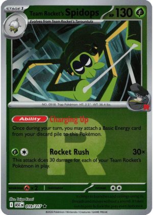 Team Rocket's Spidops - 019/217 - Reverse (Poke Ball)