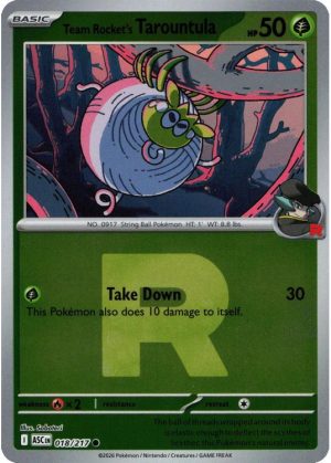 Team Rocket's Tarountula - 018/217 - Reverse (Poke Ball)
