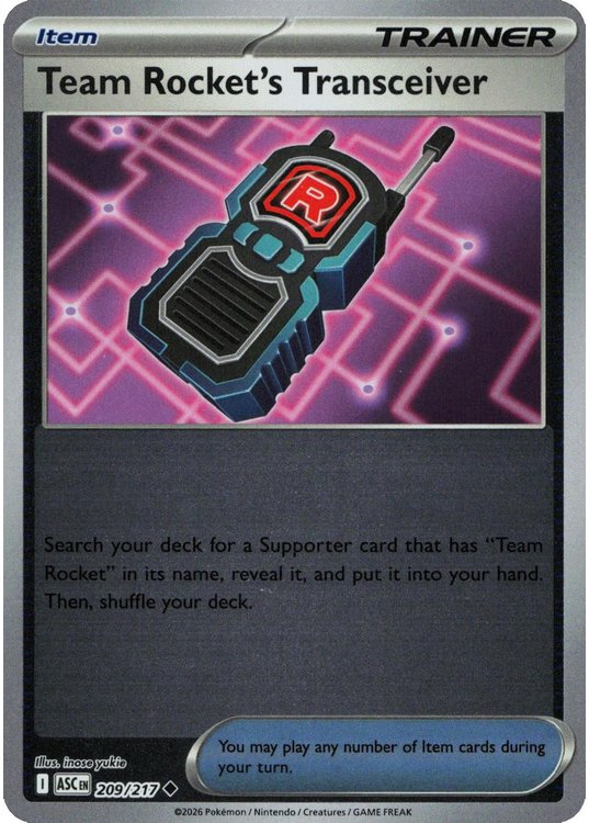 Team Rocket's Transceiver - 209/217 - Reverse