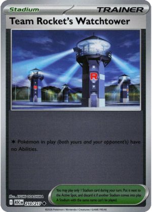 Team Rocket's Watchtower - 210/217 - Reverse