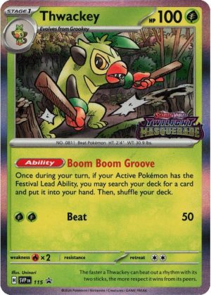 Thwackey - SVP115 (Prerelease) - Pokemon Scarlet & Violet promo