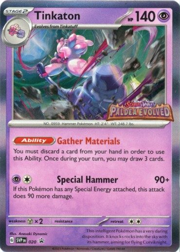 Tinkaton - SVP020 (Prerelease) - Pokemon Scarlet & Violet promo