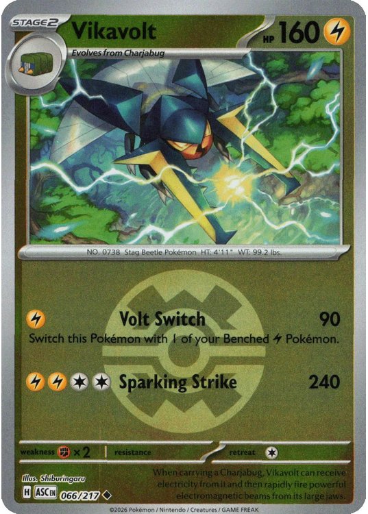 Vikavolt – 066/217 – Reverse (Poke Ball)