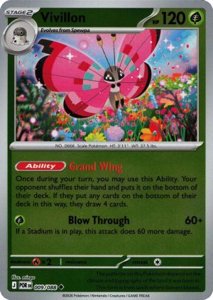 Vivillon - 009/088 - Reverse