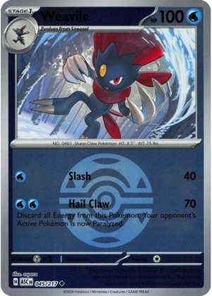 Weavile - 045/217 - Reverse (Poke Ball)
