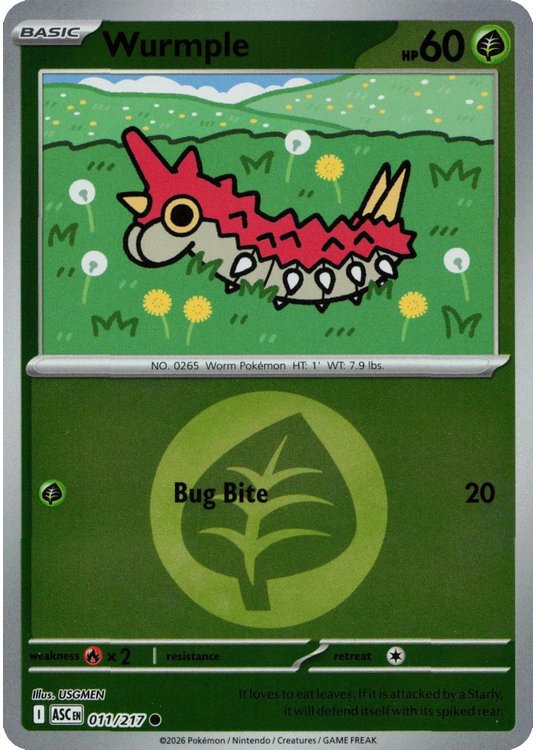 Wurmple – 011/217 – Reverse (Energy Symbol)