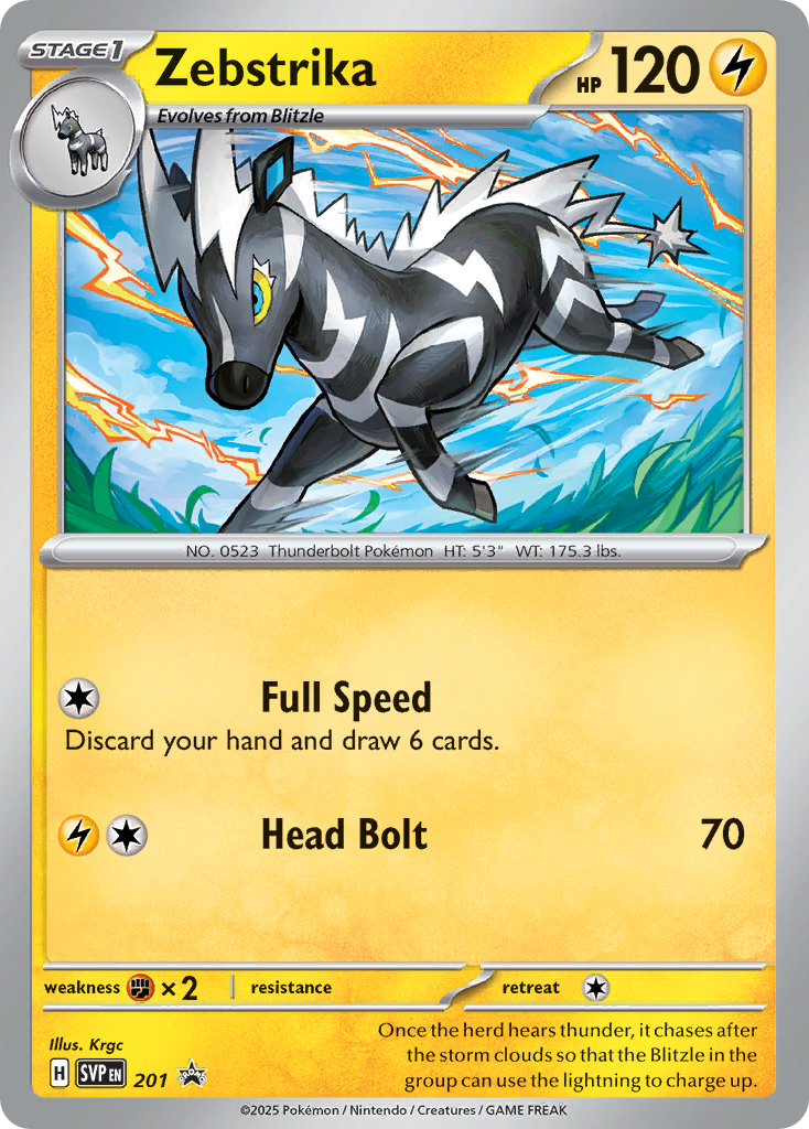 Zebstrika - SVP201 - Pokemon Scarlet & Violet promo