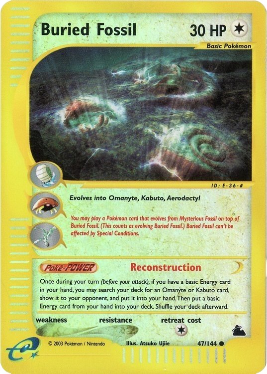 Buried Fossil - 47/144 - Reverse