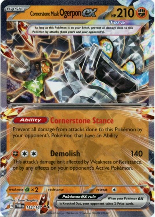 Greninja ex 106/167 - Pokemon enkeltkort fra SV06 Twilight Masquerade