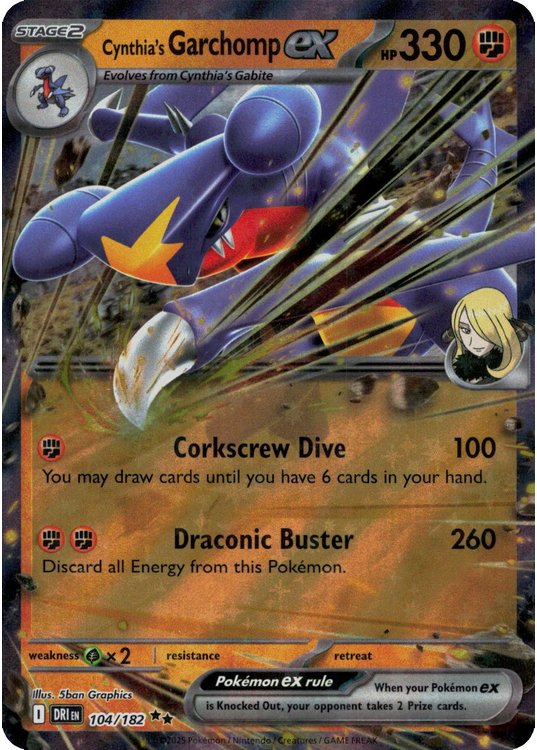 Cynthia's Garchomp ex - 104/182
