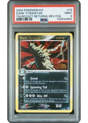 Dark Tyranitar 19/109 Reverse Foil PSA 9