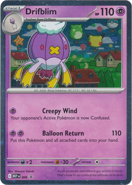 Drifblim - MEP006 - Pokemon Mega Evolution promo
