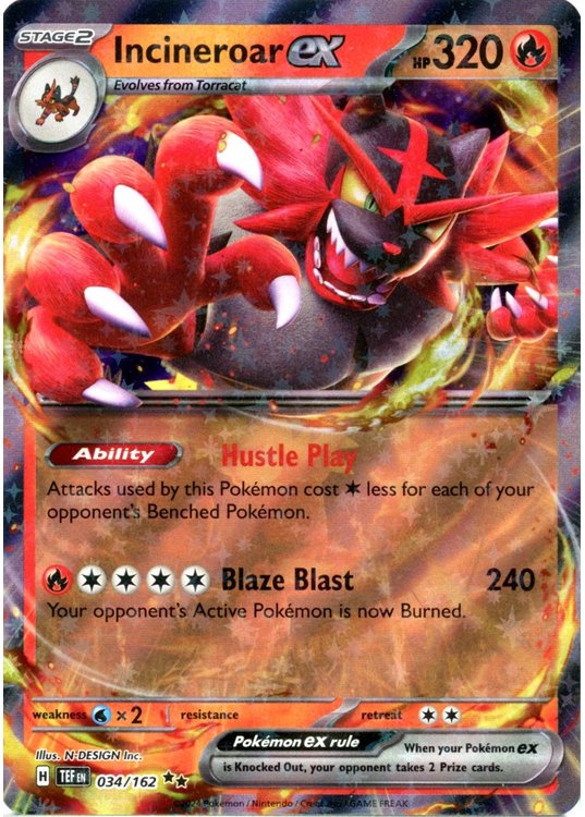 Incineroar ex – 034/162
