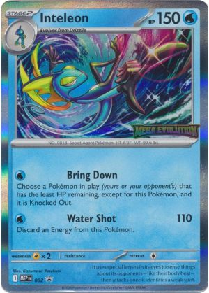 Inteleon - MEP002 (Prerelease) - Pokemon Mega Evolution promo