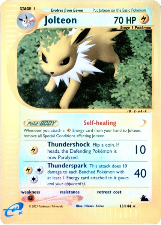 Jolteon - 13/144 - Reverse