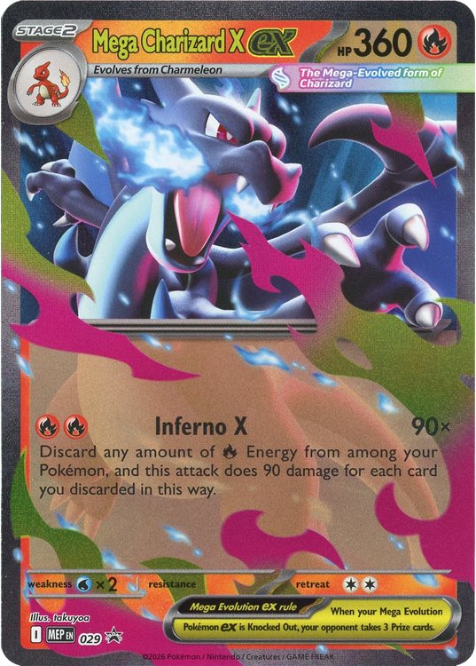 Mega Charizard X ex - MEP029 - Pokemon Mega Evolution promo