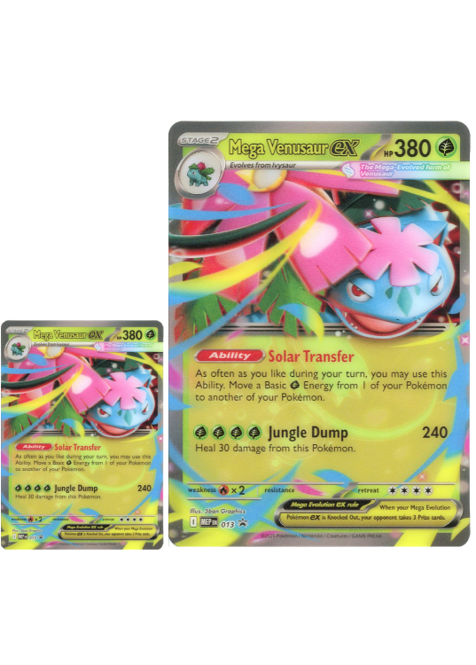Mega Venusaur ex – MEP013 (3D effekt) – JUMBOkort
