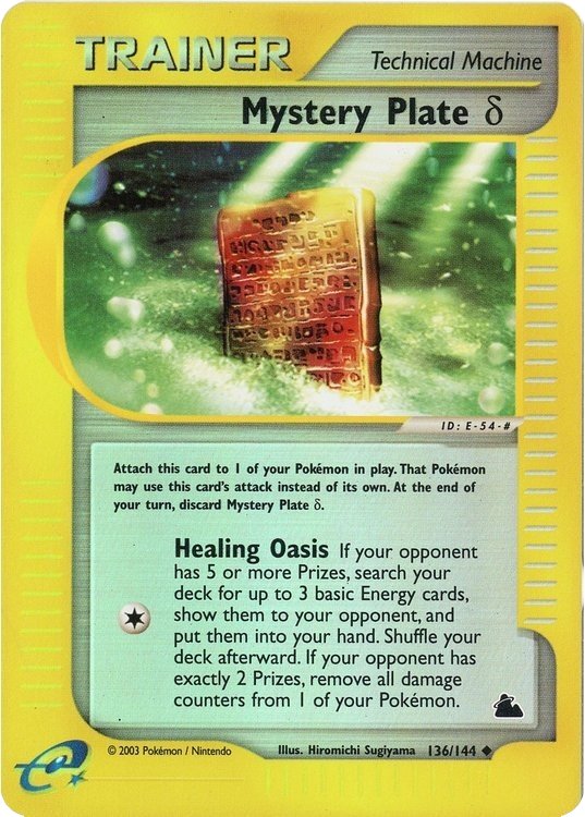 Mystery Plate &delta; - 136/144 - Reverse