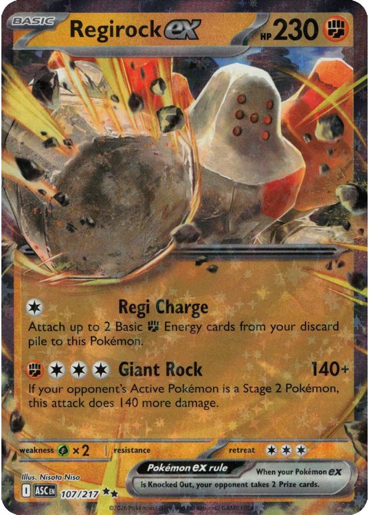 Regirock ex – 107/217