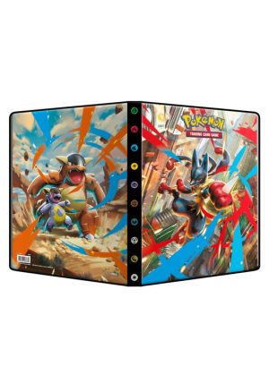 Stor mappe med pokemonmotiv (9 kort pr. side)(MEG)