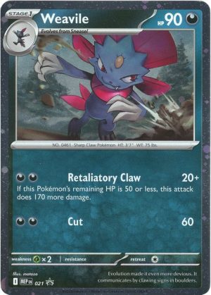 Weavile - MEP021 - Pokemon Mega Evolution promo