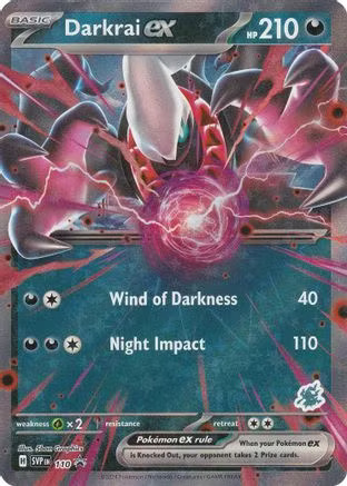 Battle Academy 2024 – Begyndersæt med 3 Deck - Darkrai ex – SVP110 - eksklusiv udgave fra denne boks