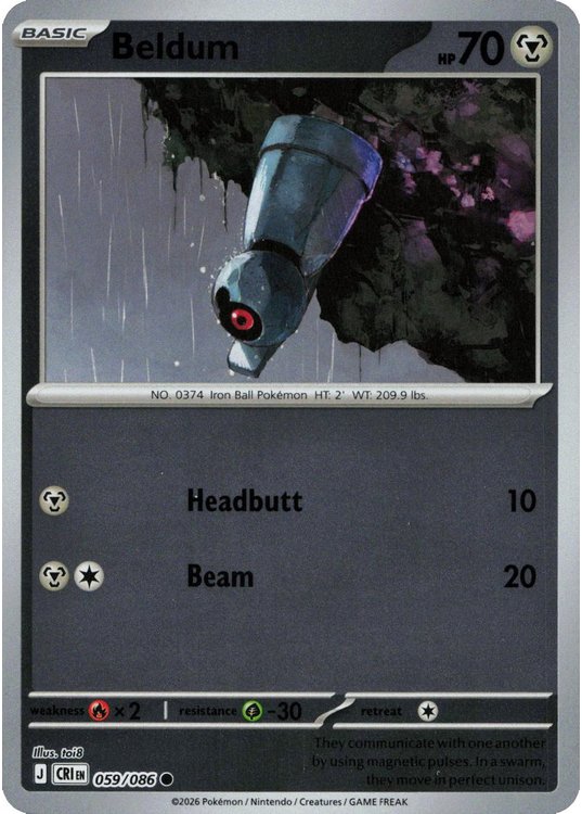 Beldum – 059/086 – Reverse