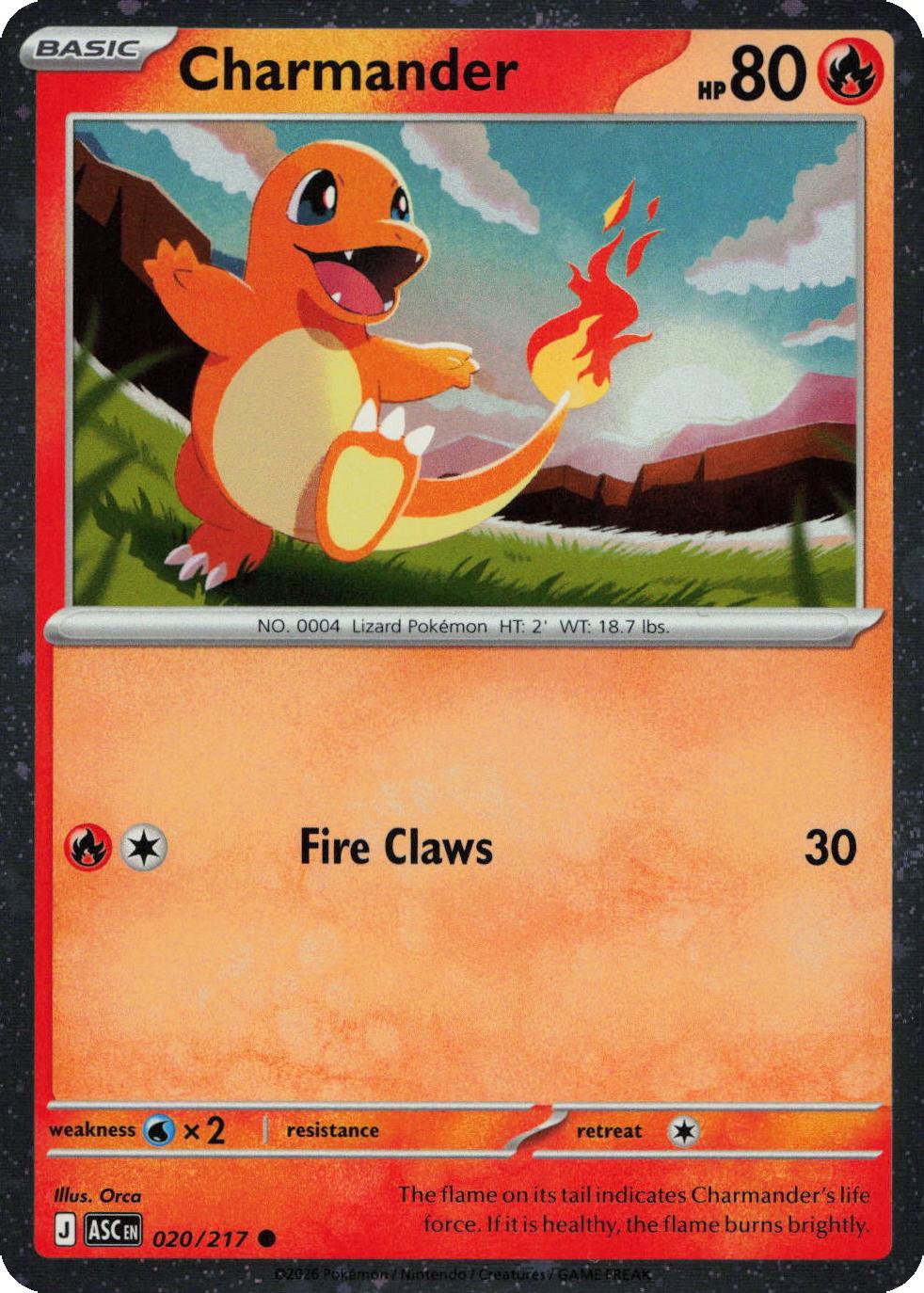 Charmander – 020/217 – Cosmos Holo