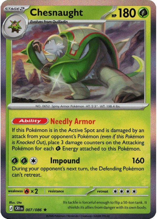 Chesnaught – 007/086 (Holo)