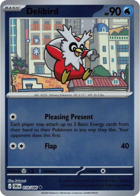 Delibird – 018/086 – Reverse