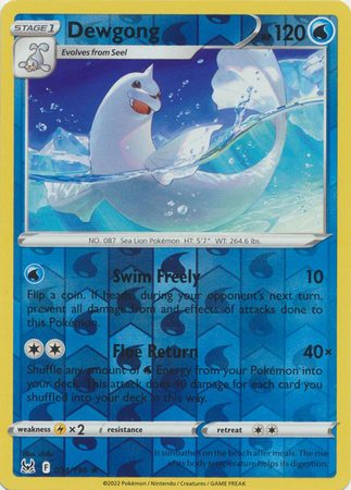 Dewgong – 34/196 – Reverse