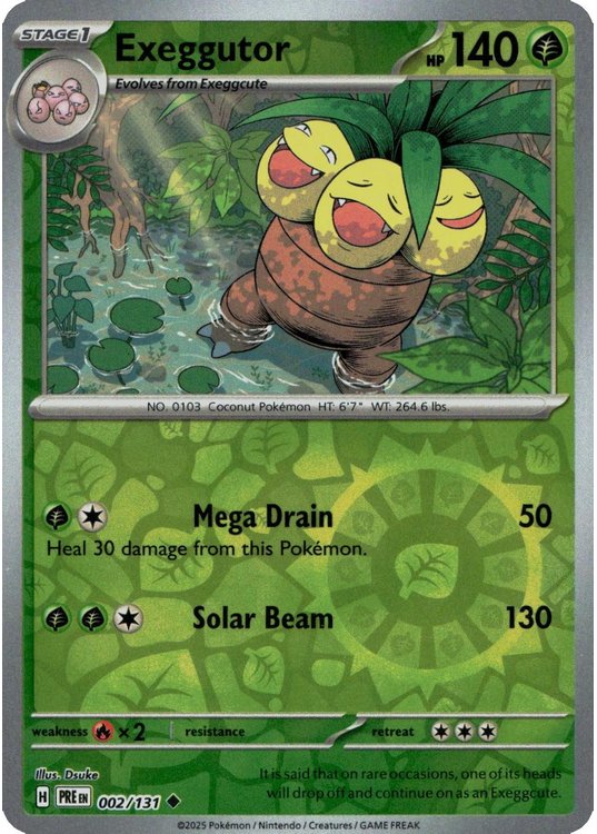 Exeggutor – 002/131 – Reverse