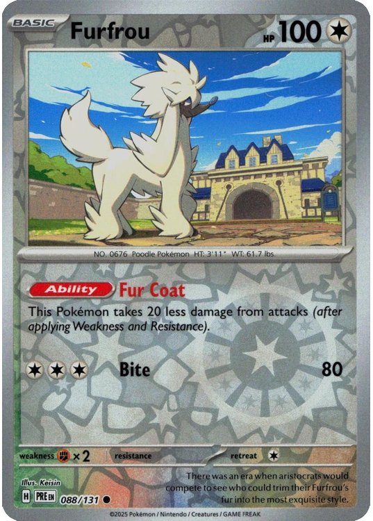 Furfrou – 088/131 – Reverse