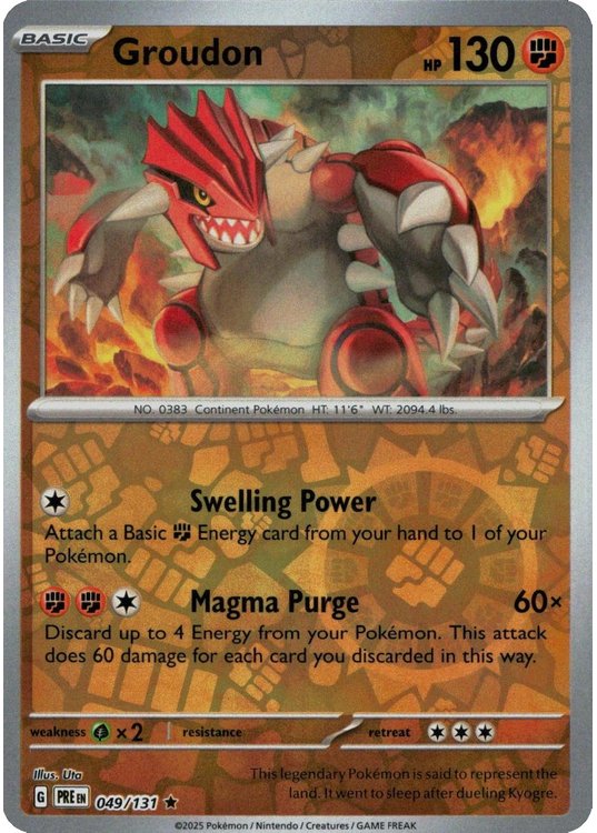Groudon – 049/131 – Reverse