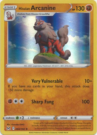 Hisuian Arcanine – 84/196 (Holo)