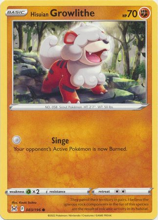 Hisuian Growlithe – 83/196