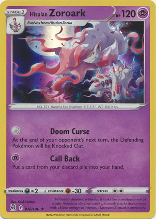 Hisuian Zoroark - 76/196 (Holo)