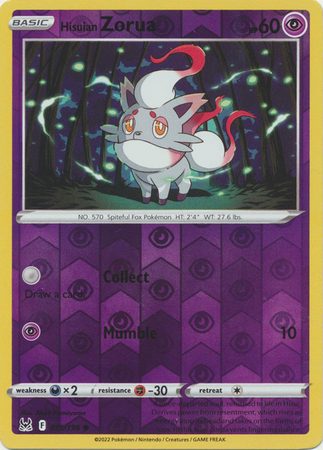 Hisuian Zorua – 75/196 – Reverse
