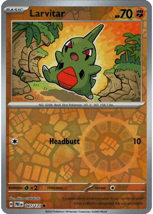 Larvitar – 047/131 – Reverse