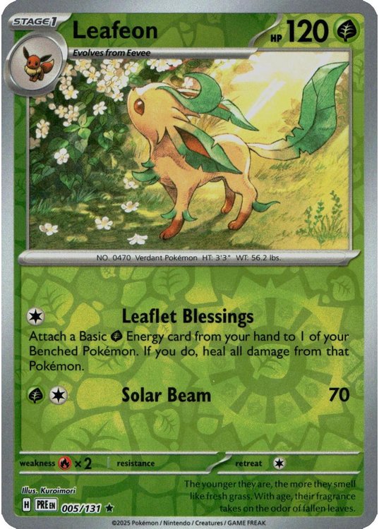 Leafeon – 005/131 – Reverse