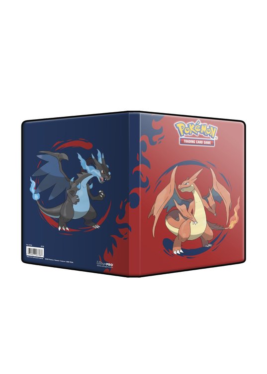 Lille mappe med pokemonmotiv (Mega Charizard X) (4 kort pr. side)