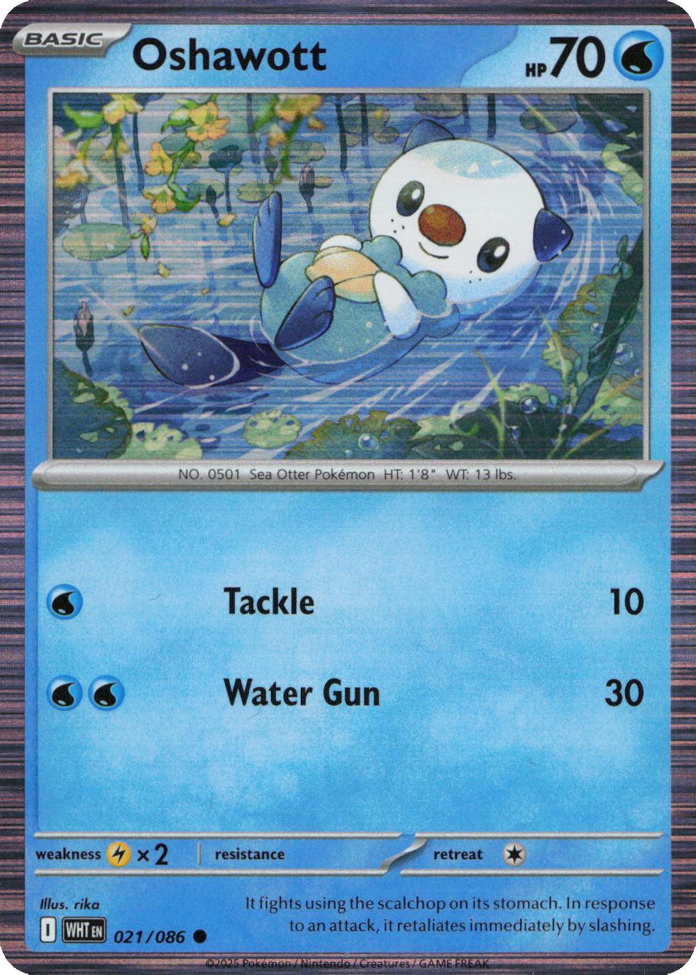 Oshawott - 021/086 - Tinsel Holo