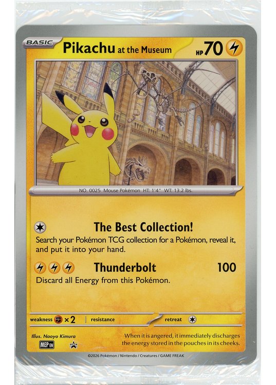 Pikachu at the museum – JUMBOkort – Sealed