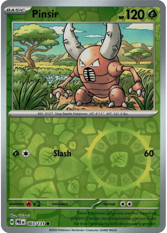 Pinsir – 003/131 – Reverse