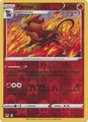 Pyroar – 29/196 – Reverse