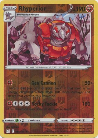 Rhyperior – 91/196 – Reverse