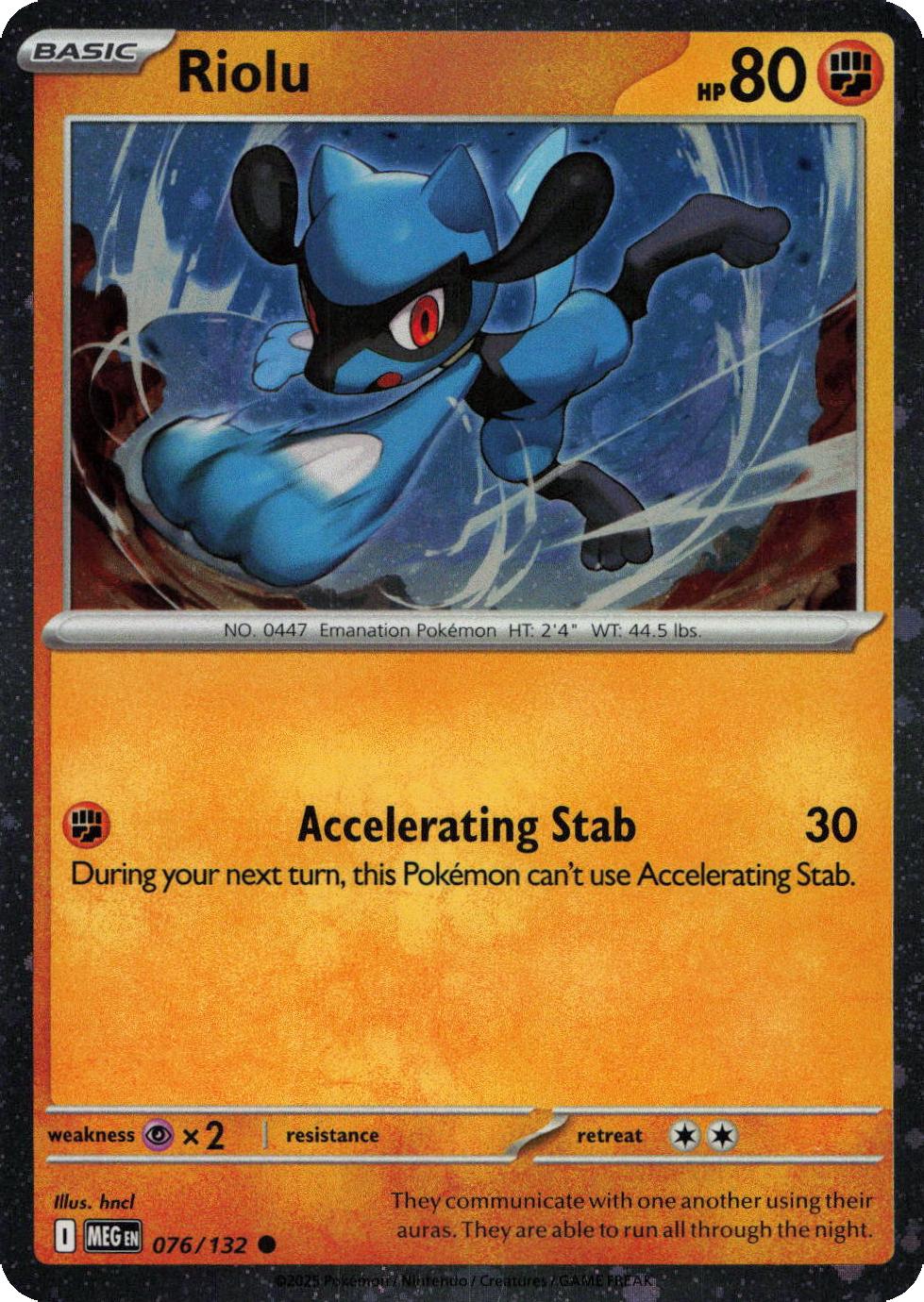 Riolu – 76/132 – Cosmos Holo